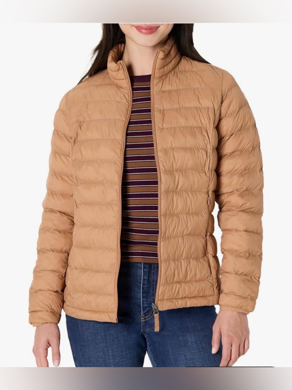 NWT-Amazon Essentials Women's Lightweight Water-Resistant Packable Puffer Jacket